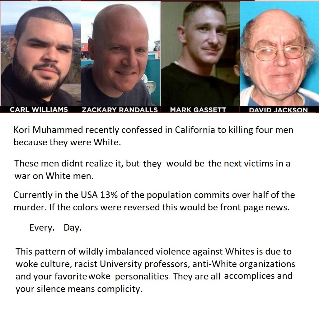 Kori Muhammad kills four Whites due to White-hatred
