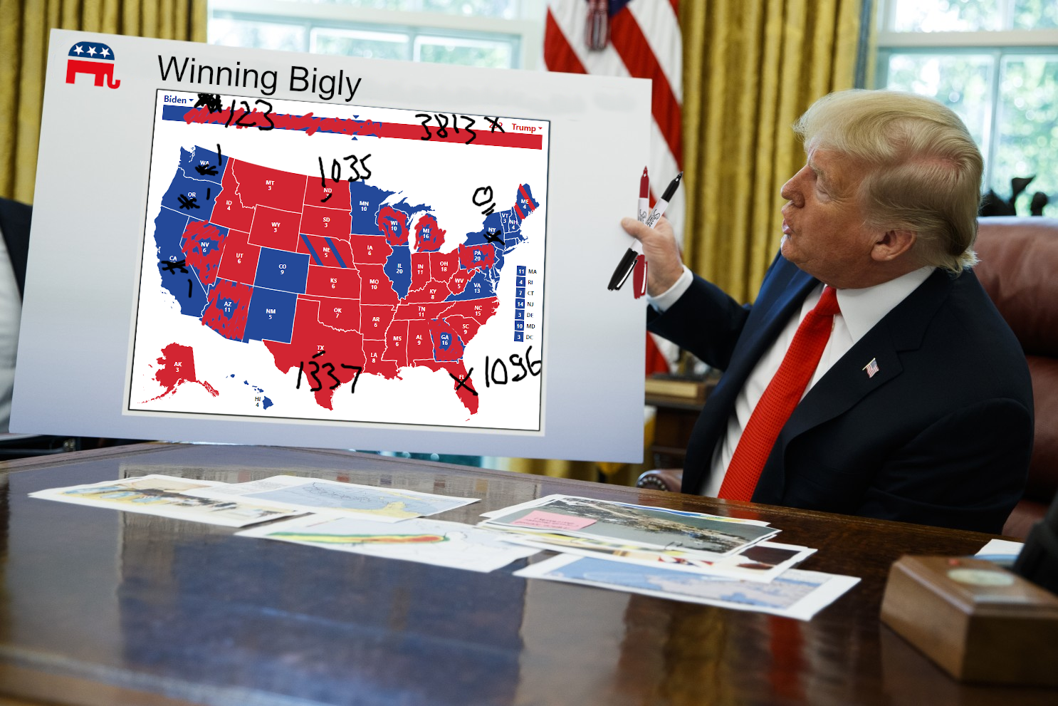 Trump Revised Election Map